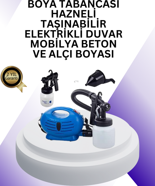 Elektrikli Boya Püskürtme Makinesi 800W Profesyonel Kullanım