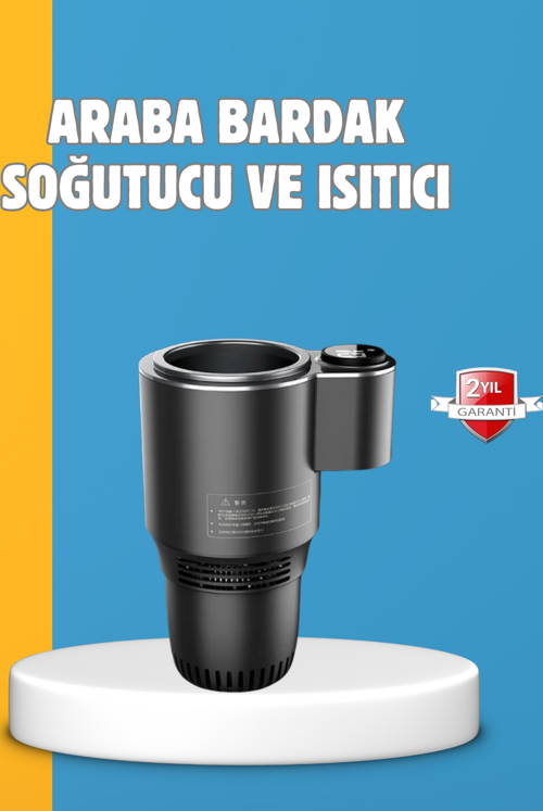 Dijital Ekranlı Akıllı Bardaklık Araç İçi Termal Isıtıcı Soğutucu