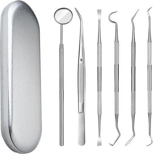 6 Parça Kutulu Ağız Bakımı Diş Bakım Seti Ağız Hijyen Takımı (5365)