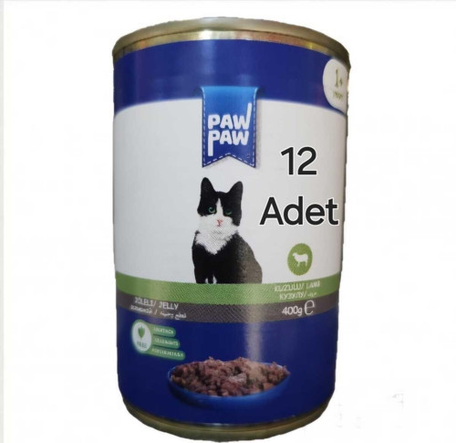 Saygin Pet Joleli Parça Kuzu Etli Yetişkin Kedi Konservesi 400 gr 12 Adetsaygınpet4