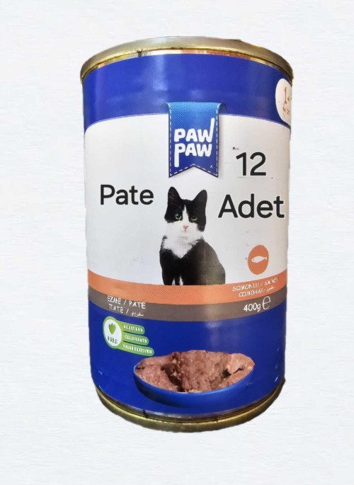 Saygın Pet Paw Somonlu Yetişkin Kedi Konservesi 400 gr 12 Adetsaygınpet8