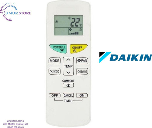 Daikin FTXF60A5V1B Uyumlu Klima Kumandası