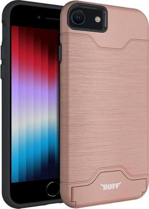 iPhone SE 2022 ile Uyumlu Slim Folder Kılıf Rose Gold