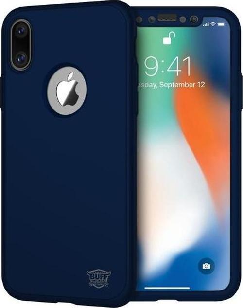 iPhone X ile Uyumlu 4D Kılıf Blue