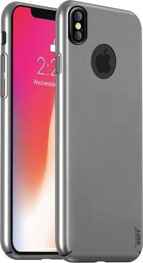 iPhone X ile Uyumlu Slim Fit Kılıf Silver