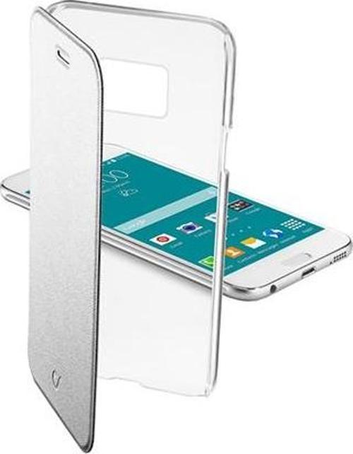 Galaxy S6 ile Uyumlu Clear Book Kılıf Gümüş CLEARBOOKGALS6S