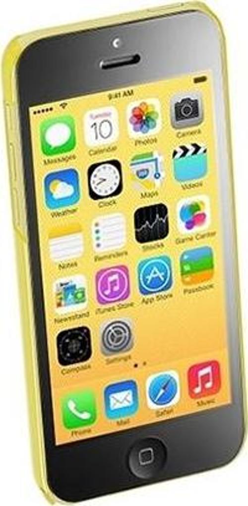 iPhone 5C ile Uyumlu Boost Şeffaf Sert Kılıf Sarı BOOSTIPH5CY