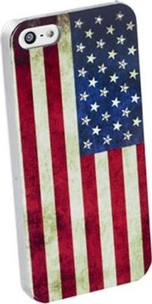 iPhone SE/5S/5 ile Uyumlu Swarovski USA Desenli Kılıf SWKUSAIPHONE5