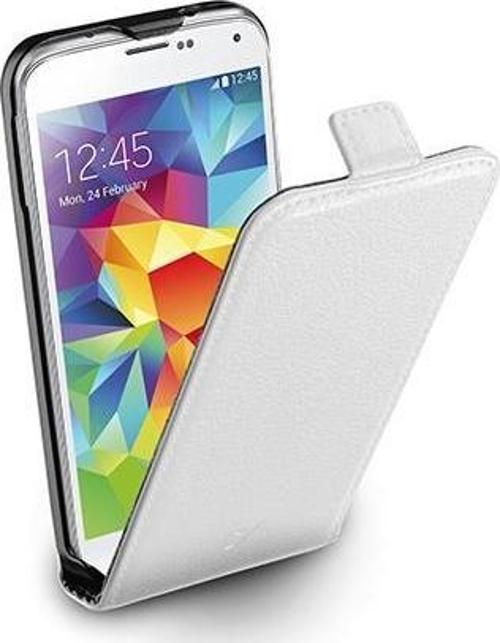 Galaxy S5 ile Uyumlu Flap Essential Deri Kılıf Beyaz FLAPESSENGALS5W