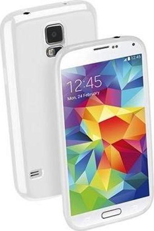 Galaxy S5 ile Uyumlu Shocking Silikon Kılıf Beyaz SHCKGALS5W