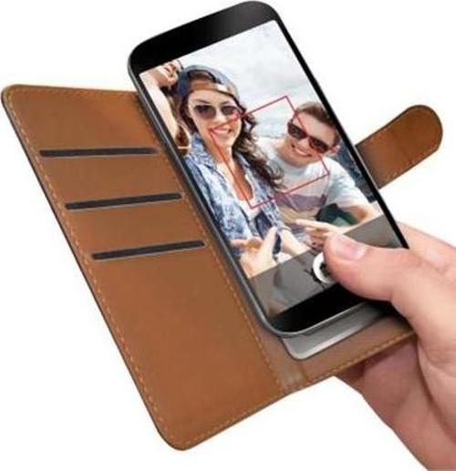 Wally XL Üniversal 4.5" 5.0" Telefonlar ile Uyumlu Kapaklı Kılıf Siyah
