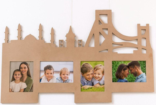 özka hobi 4 lü dekoratif resim çercevesi (63X40)