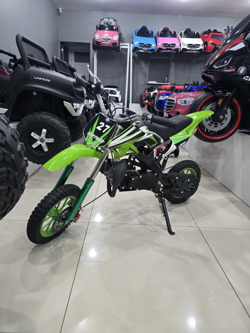 Çocuk 49CC Benzinli Cross Motor (KÜÇÜK TEKERLİDİR) / (4-9 Yaşa Uygun)
