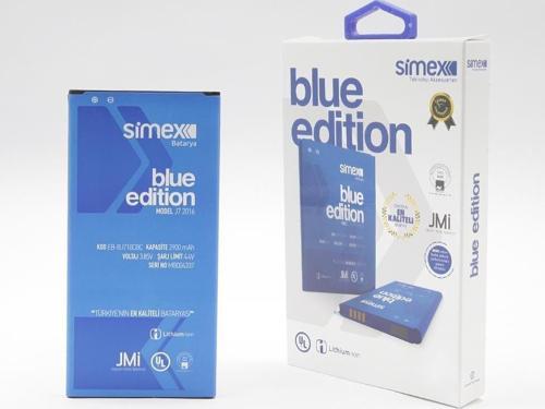 Galaxy J7 2016 ile Uyumlu EB-BJ710CBC SBT-03 Batarya Blue Edition
