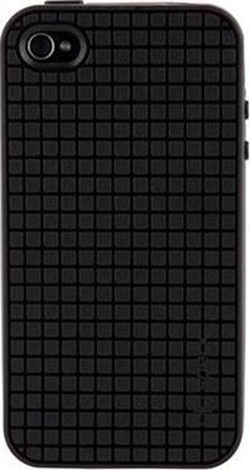 iPhone 4S/4 ile Uyumlu PixelSkin HD Silikon Kılıf Siyah