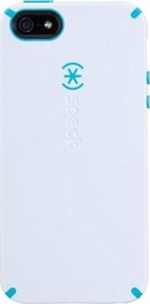 CandyShell iPhone SE/5S/5 ile Uyumlu Sert Kılıf Beyaz Mavi SPK-A1813