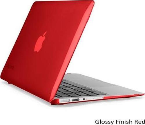 SmartShell Macbook Air 11" ile Uyumlu Koruma Kılıf Glossy Finish Red