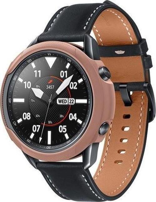 Galaxy Watch 3 (45mm) ile Uyumlu Kılıf Liquid Air Bronze