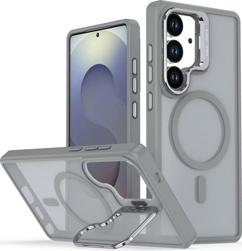 Samsung Galaxy S24 Kılıf Armor Seri Magsafe Uyumlu Stand Özellikli Kamera Lensli Kapak
