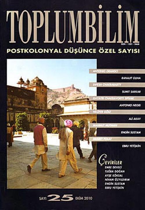 Toplumbilim Sayı: 25 Postkolonyal Düşünce Özel Sayısı