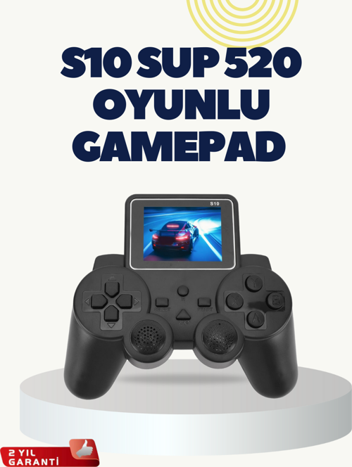 HDMI Destekli S10 Gamepad 520 Oyunlu TV’ye Bağlanabilir Atari 2025 Model
