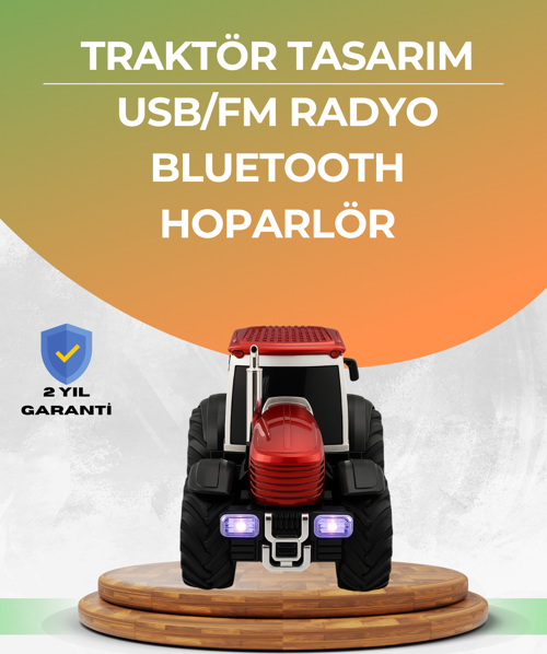 Taşınabilir Nostaljik Araç Tasarımlı Bluetooth Hoparlör