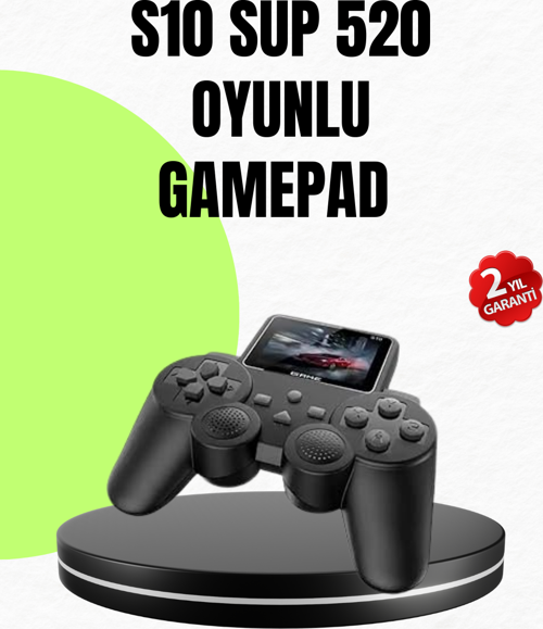 2025 S10 Gamepad 520 Oyunlu Hdmi Tv Bağlantılı A Kalite Atari