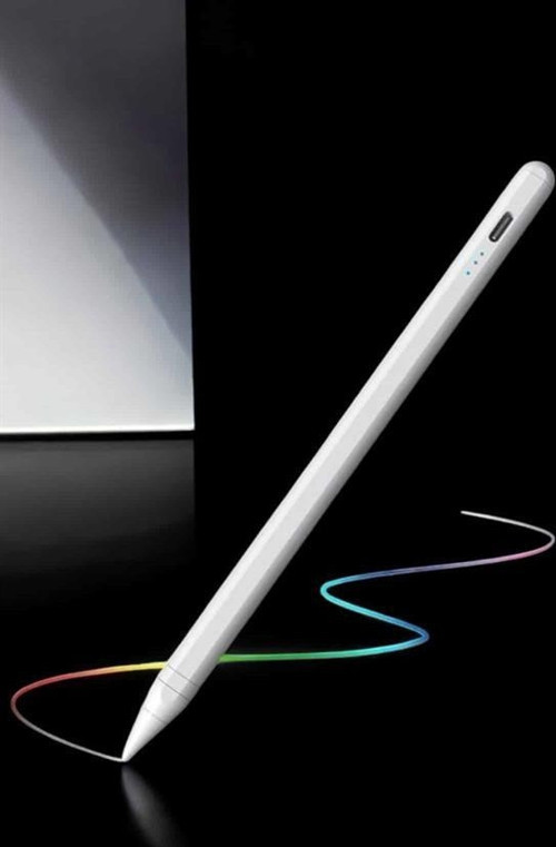 Dokunmatik Kalem Beyaz Şarjlı Yedek Uçlu Android ve İOS Uyumlu