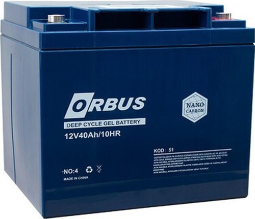 Akü 12 Volt 40 Amper Jel Tip Carbon Solar Aküsü ( 197 x 165 x 170 mm )