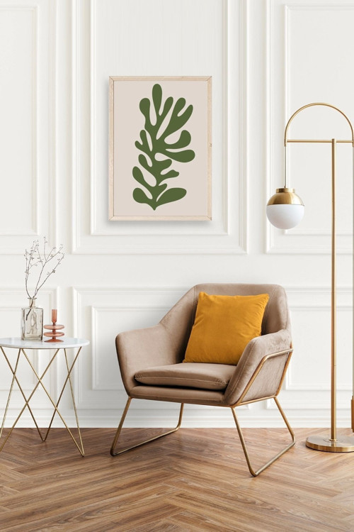 Büro Ev Ofis Dekoru için 30x42CM Tekli Ahşap Çerçeveli HMatisse Tablo No78