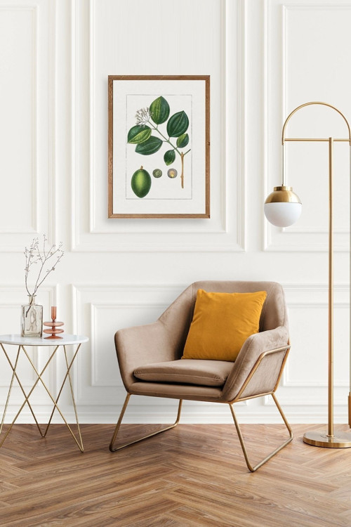 Büro Ev Ofis Dekoru için 23x30CM Tekli Ahşap Çerçeveli RWheeler Tablo No2