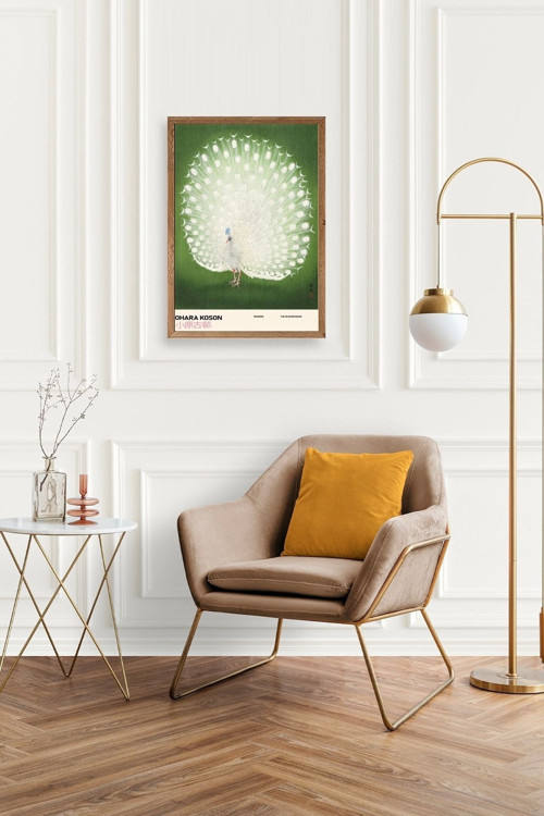 Büro Ev Ofis Dekoru için 50x70CM Tekli Ahşap Çerçeveli OKoson Tablo No60