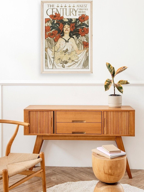 Büro Ev Ofis Dekoru için 23x30CM Tekli Ahşap Çerçeveli JCLeyend Tablo No2