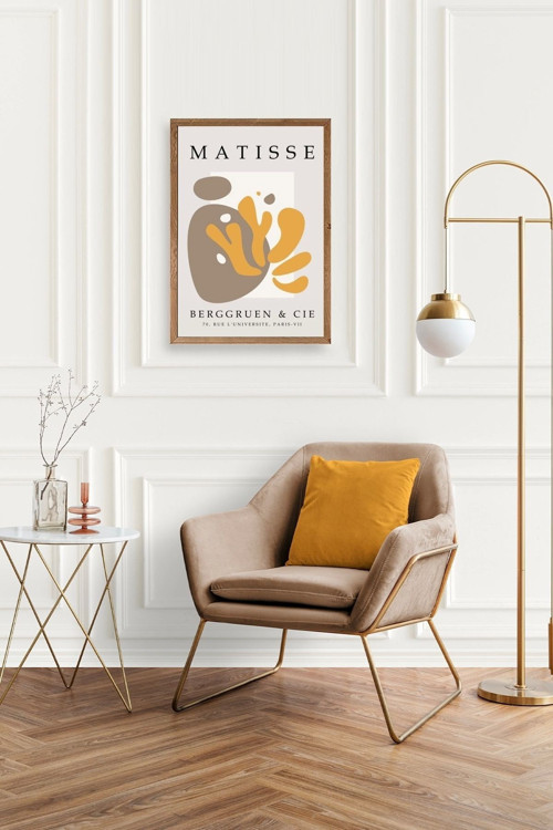 Büro Ev Ofis Dekoru için 30x42CM Tekli Ahşap Çerçeveli Modern Tema Tablo No141