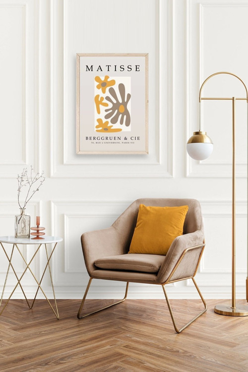 Büro Ev Ofis Dekoru için 23x30CM Tekli Ahşap Çerçeveli Modern Tema Tablo No108