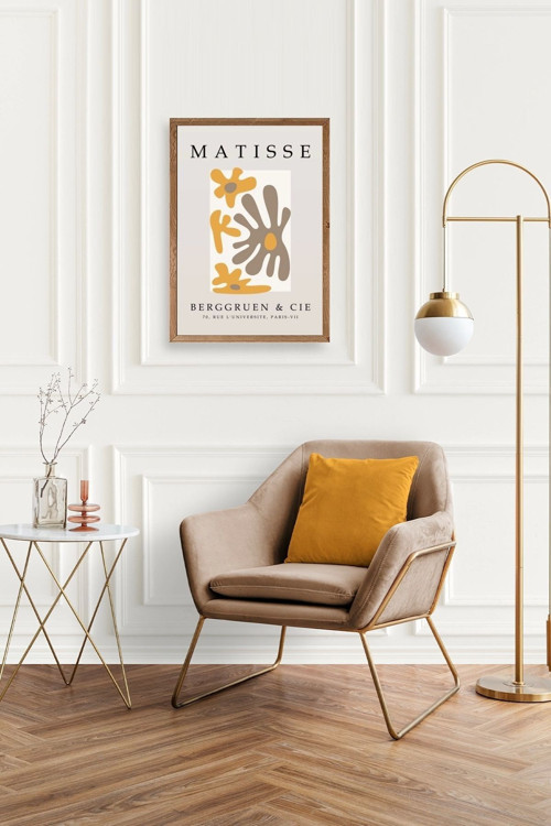 Büro Ev Ofis Dekoru için 17x23CM Tekli Ahşap Çerçeveli Modern Tema Tablo No45
