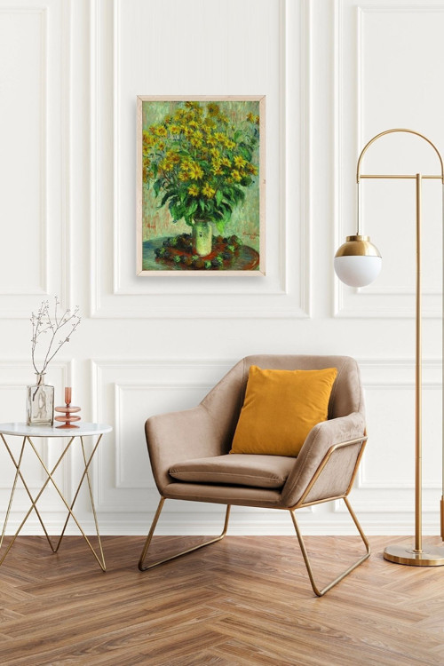 Büro Ev Ofis Dekoru için 30x42CM Tekli Ahşap Çerçeveli Ağaç Temalı Tablo No7