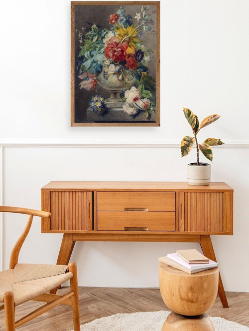Büro Ev Ofis Dekoru için 17x23CM Tekli Ahşap Çerçeveli GJJohannes Tablo No1