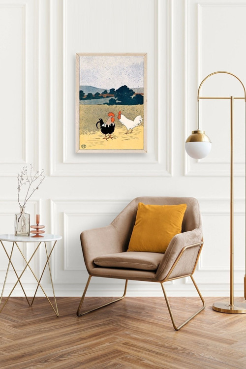 Büro Ev Ofis Dekoru için 17x23CM Tekli Ahşap Çerçeveli EPenfield Tablo No3