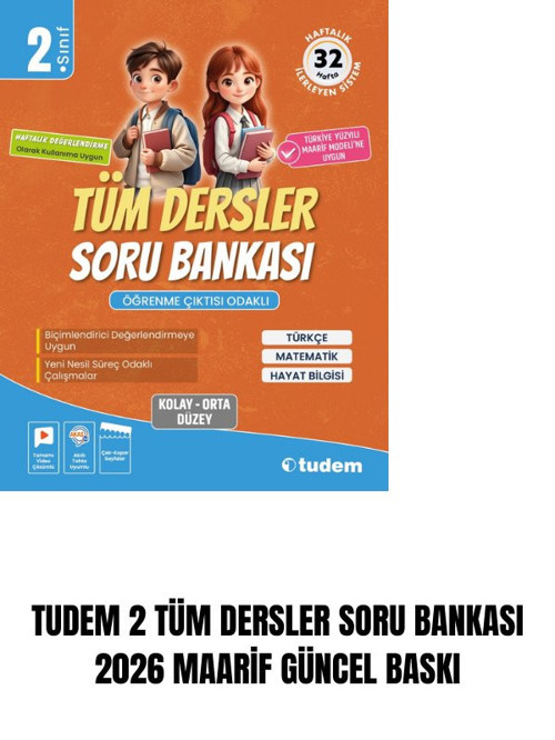 TUDEM 2 TÜM DERSLER SORU BANKASI 2026 MAARİF GÜNCEL BASKI