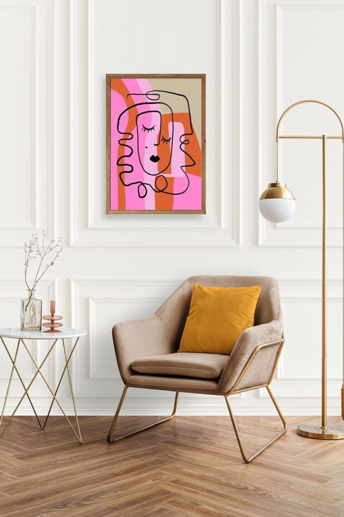 Büro Ev Ofis Dekoru için 23x30CM Tekli Ahşap Çerçeveli Motto Tema Tablo No156