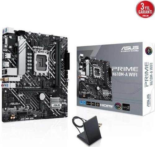 Prıme H610m-a Wıfı Ddr5 Hdmı Dp Pcıe 16x V4.0 1700p Matx