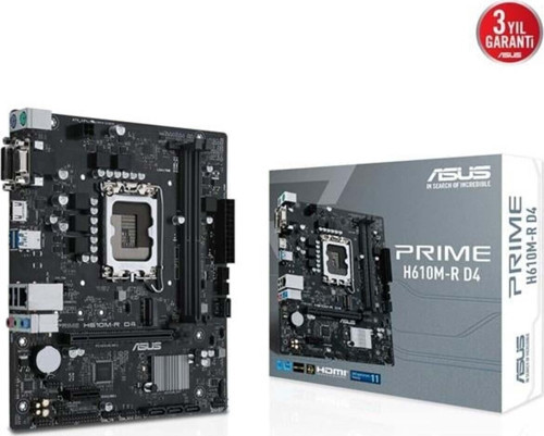 Prıme H610m-r Ddr4 Hdmı-dvı Pcıe 4.0 1700p Matx