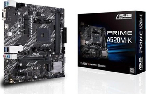 Prıme A520M-K Amd A520 Am4 Ddr4 4400 HDMI VGA M2 Usb3.2 Matx Anakart
