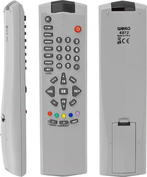 Arçelik-Beko 14.1 Şase Ok'Li Beyaz Tv Kumandası
