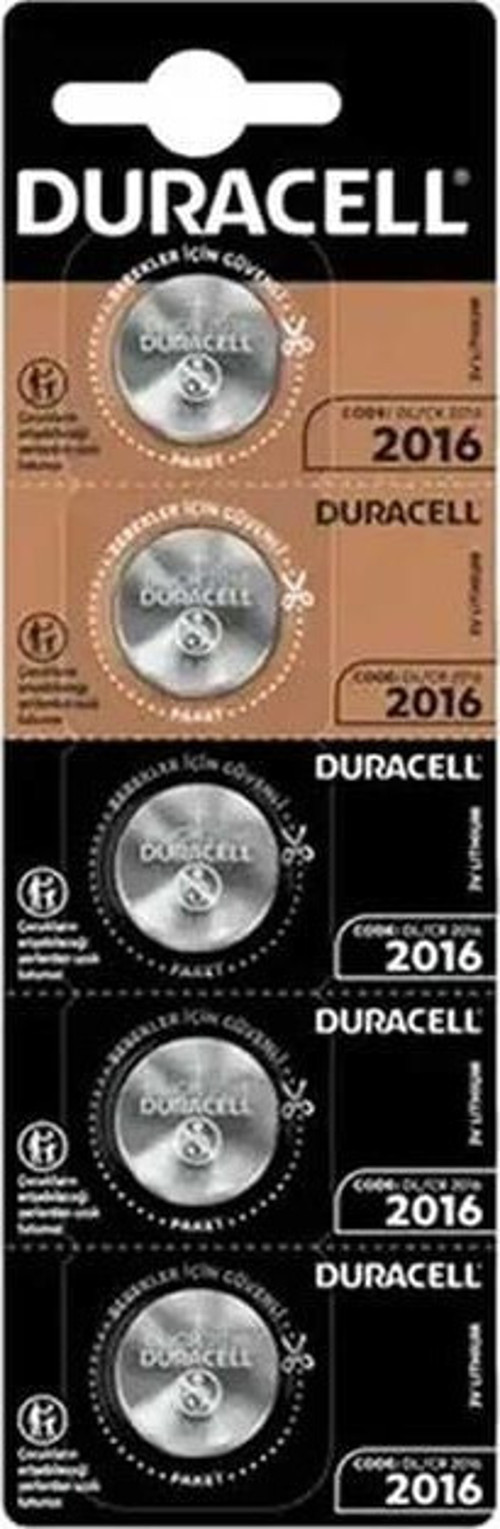 Duracell Cr2016 Lityum Pil 5'Li Paket