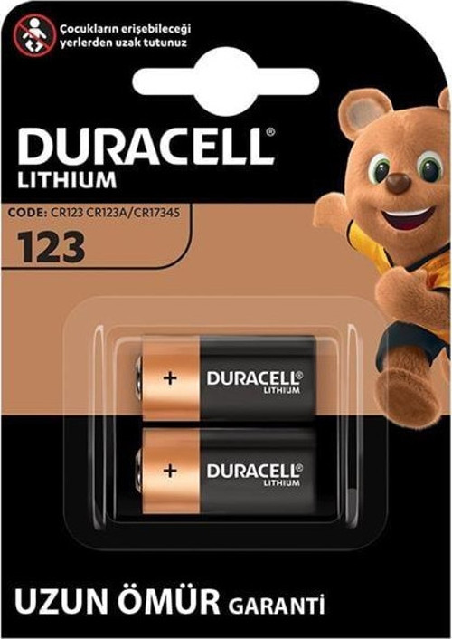 Duracell Cr123 / Cr123A / Cr17345 3 Volt Lityum Pil (2'Li Paket)