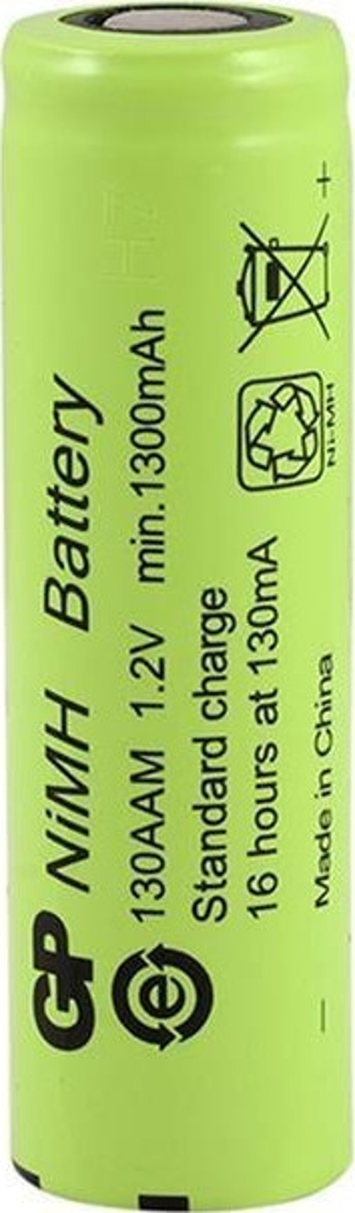 Gp 1.2 Volt 1300 Ma Düz-Kafa Şarjlı Kalem Pil 130Aam