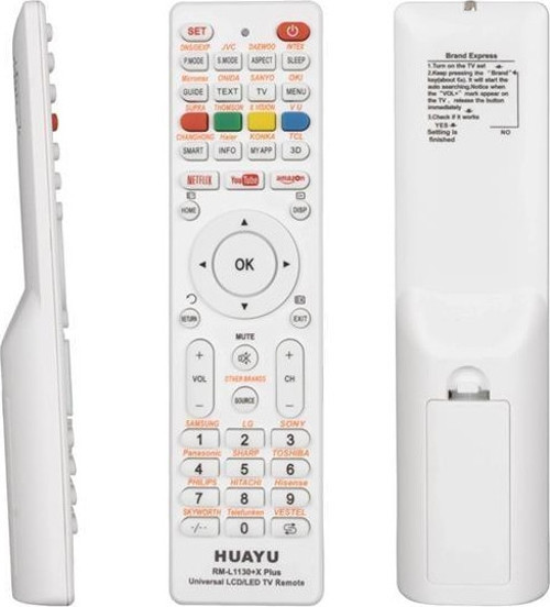 Huayu Rm-L1130+X Plus Beyaz Universal Lcd Led Tv Kumanda
