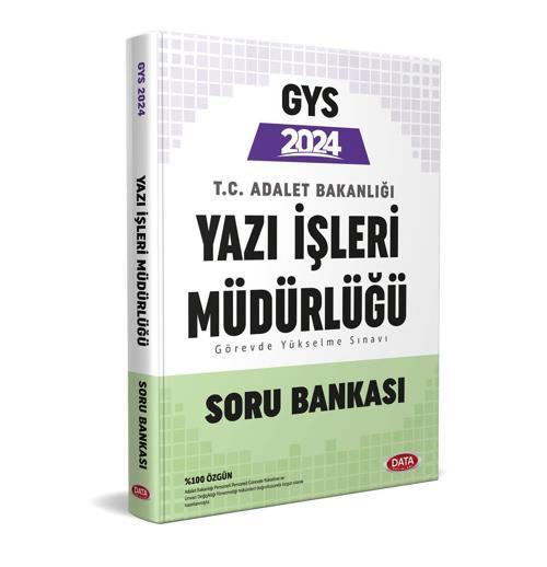 Data Yayınları 2024 GYS Adalet Bakanlığı Yazı İşleri Müdürlüğü Soru Bankası